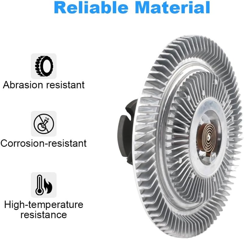 VANJING Engine Cooling Fan Clutch Compatible with Jeep Cherokee 1994-2000, Wrangler 1991-1995/1997-1999 2.5L 4.0L Replacement for 4637575AB 52007226 52028428 52079684AB 68064285AA - Image 4